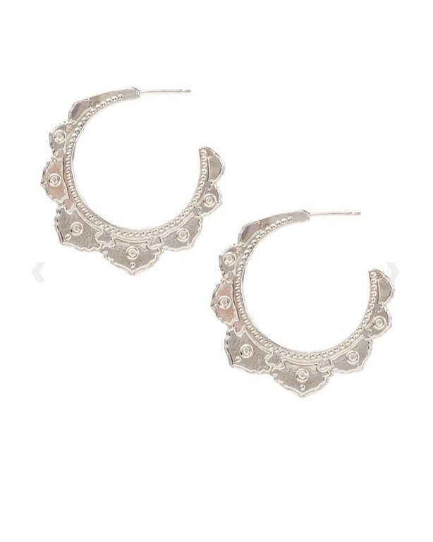 TANTRA HOOPS-SMALL STERLING SILVER