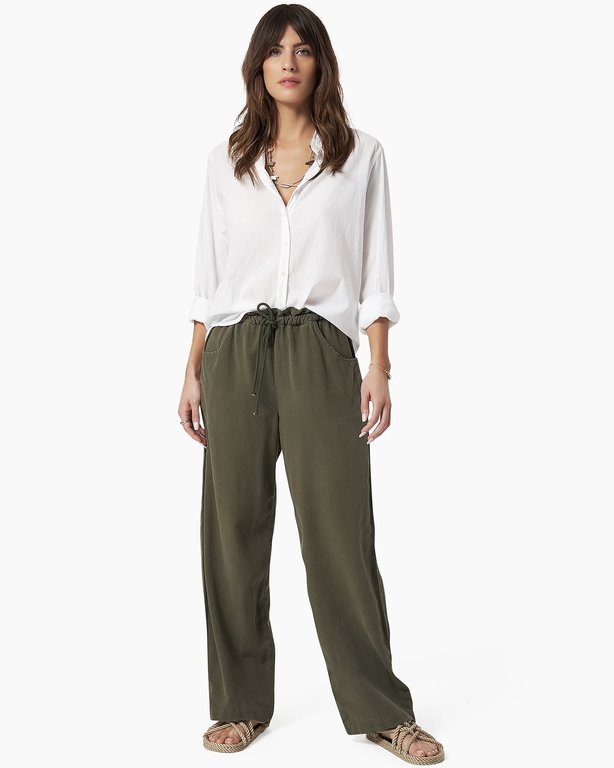 XIRENA WASHED OLIVE TALIN PANT