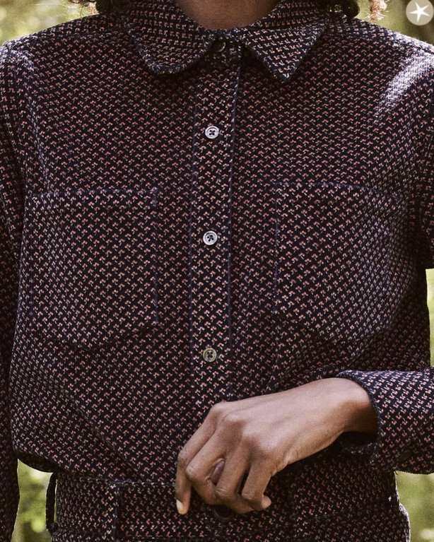 THE GREAT NAVY WILD BERRY PRINT SCOUTING SHIRT