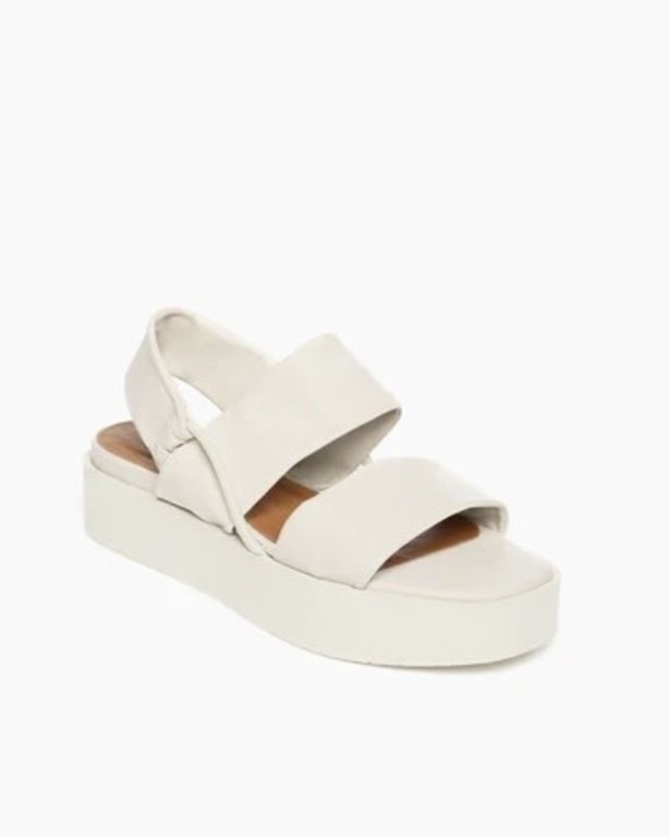 COCLICO IMNA WEDGE IN GREIGE LEATHER