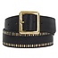 CALLEEN CORDERO MALA 1.5" BELT IN BLACK ARIZONA LEATHER