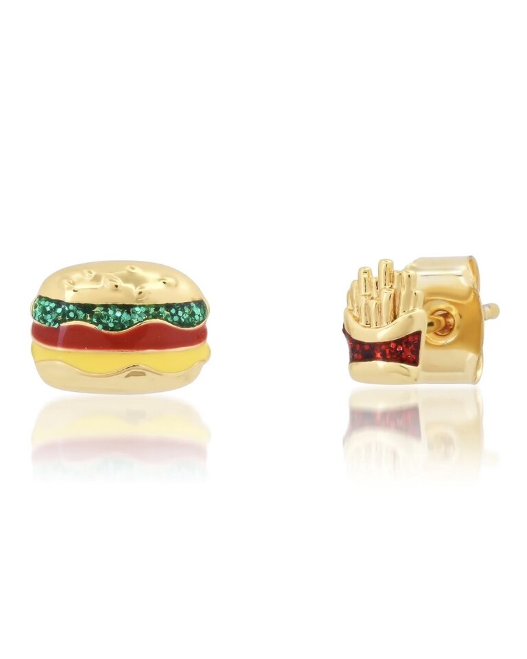 TAI JEWELRY HAMBURGER & FRENCH FRY STUDS