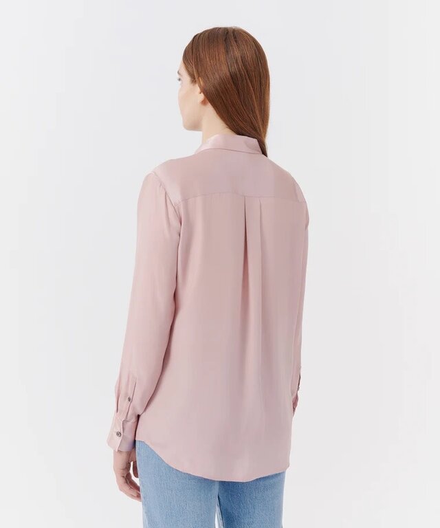 ATM MATTE SILK CHARMEUSE BOYFRIEND IN PINK LILAC