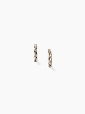 CHAN LUU RHODES HOOP EARRINGS IN SILVER