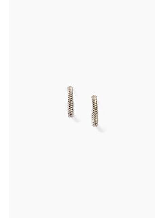 CHAN LUU RHODES SILVER HUGGIE EARRING