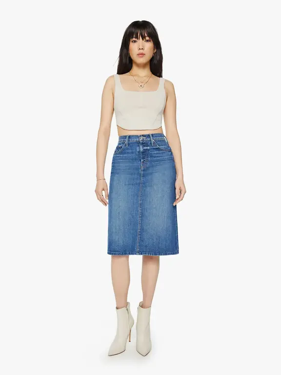 MOTHER VAGABOND MIDI SKIRT IN IT’S A SMALL WORLD