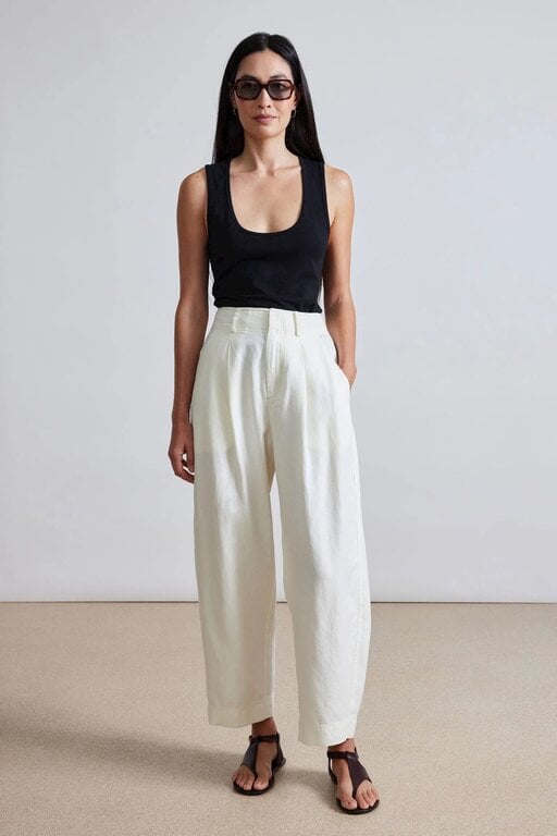 APIECE APART  BARI CROP TROUSER IN CREAM