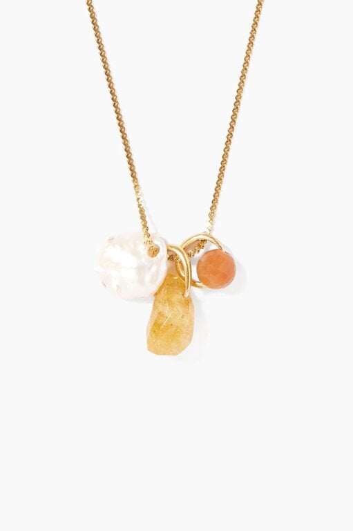 CHAN LUU  MERIDIAN NECKLACE IN CITRINE MIX