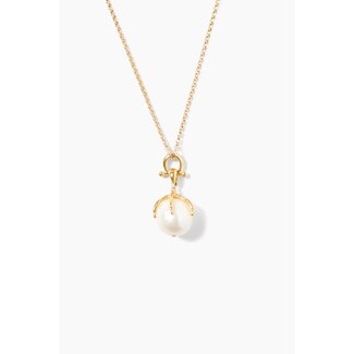 CHAN LUU LARK PENDANT  NECKLACE IN WHITE PEARL