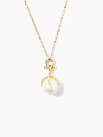 CHAN LUU LARK PENDANT  NECKLACE IN WHITE PEARL