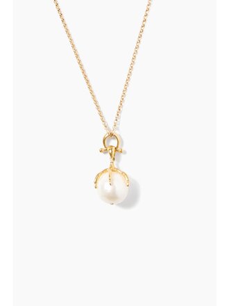 CHAN LUU LARK PENDANT  NECKLACE IN WHITE PEARL