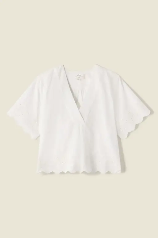TROVATA NEVE SHIRT IN BROERIE ANGLAISE