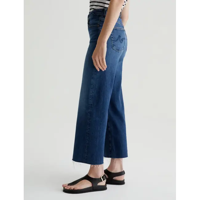 AG SAIGE WIDE LEG CROP IN PLUME