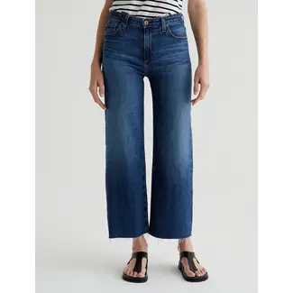 AG SAIGE WIDE LEG CROP IN PLUME