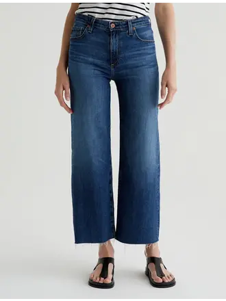 AG SAIGE WIDE LEG CROP IN PLUME