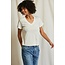 PERFECT WHITE TEE HENDRIX BOXY V-NECK IN BRIGHT IVORY