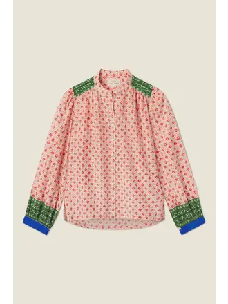 TROVATA CLARA BLOUSE IN SANTORINI BORDER
