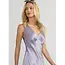 MARGARET O'LEARY DARYA DOUBLE V-NECK DRESS IN FREESIA AND NAVY