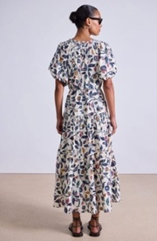 APIECE APART UVA ROMANTIC MAXI IN GARDEN FLORAL CREAM