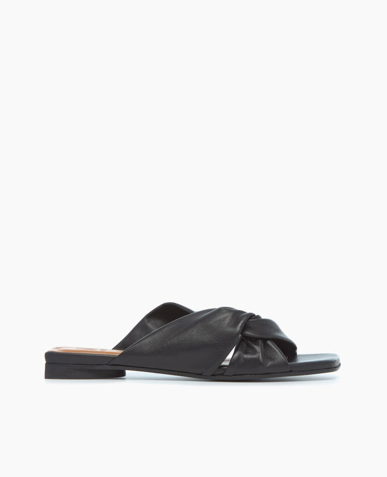 COCLICO FISK SLIDE IN BLACK LEATHER
