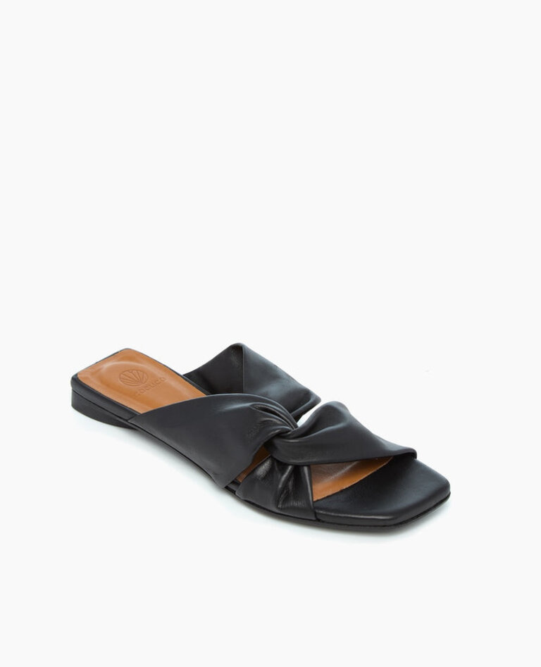 COCLICO FISK SLIDE IN BLACK LEATHER