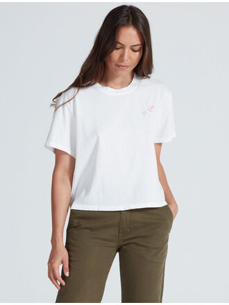 ASKKNY SHRUNKEN BOY TEE IN EMBROIDERED GO FLY