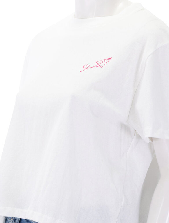 ASKKNY SHRUNKEN BOY TEE IN EMBROIDERED GO FLY