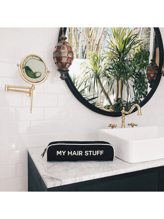 BAG-ALL HAIR STUFF TRAVEL CASE IN BLACK