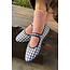 LE BON SHOPPE CLOUD SOCKS IN WHITE AND MULBERRY