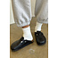 LE BON SHOPPE CLOUD SOCKS IN WHITE AND MULBERRY