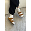 LE BON SHOPPE CLOUD SOCKS IN WHITE AND MULBERRY