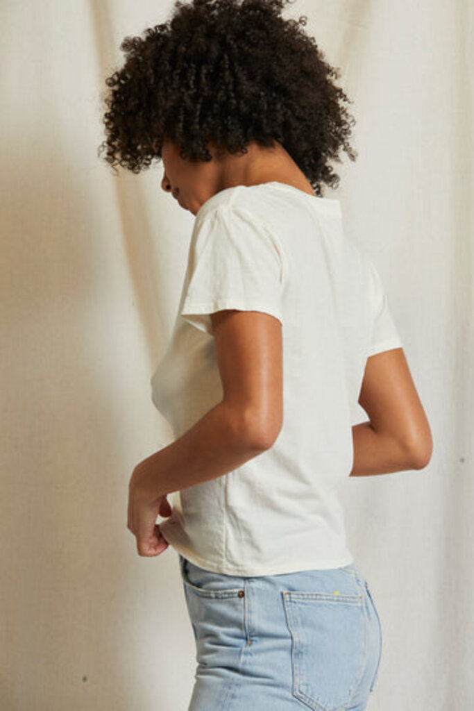 PERFECT WHITE TEE HARLEY S/S BOXY CREW IN BRIGHT IVORY