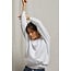 PERFECT WHITE TEE ZIGGY FLEECE SHRUNKEN SWEATSHIRT IN WHITE AND BLACK
