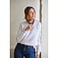 PERFECT WHITE TEE ZIGGY FLEECE SHRUNKEN SWEATSHIRT IN WHITE AND BLACK