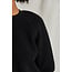 PERFECT WHITE TEE ZIGGY FLEECE SHRUNKEN SWEATSHIRT IN WHITE AND BLACK