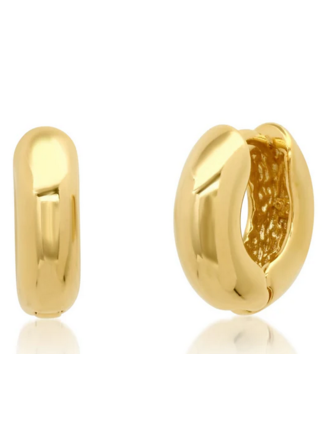 TAI JEWELRY CHUNKY GOLD HUGGIES IN GOLD VERMEIL