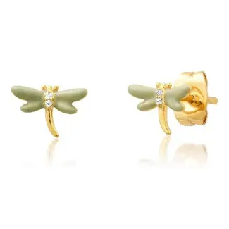 TAI JEWELRY ENAMEL DRAGONFLY STUDS
