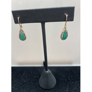 GREEN ONYZ EARRINGS