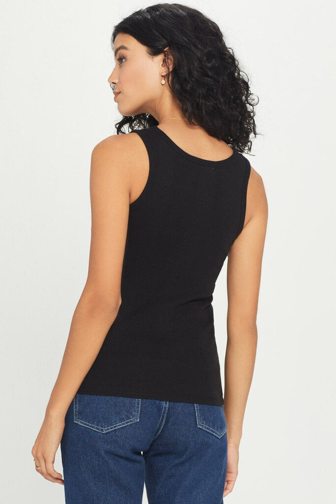 COTTON RIB TANK IN BLACK AND WHITE