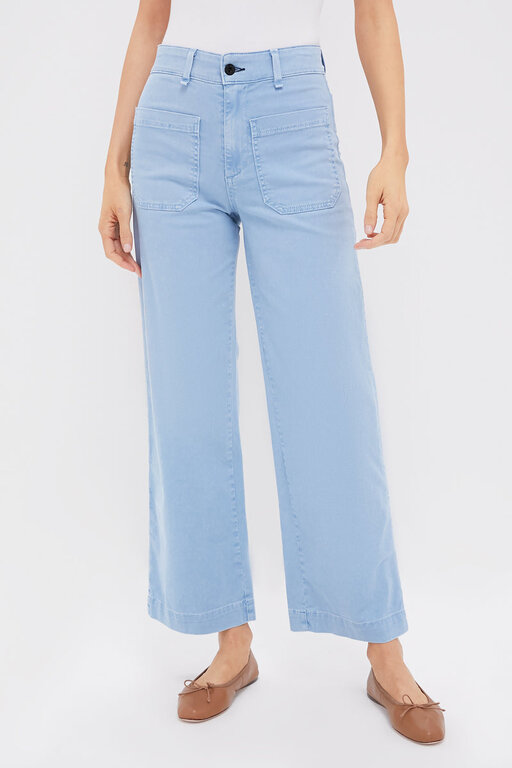 ASKKNY SAILOR WASHED TWILL PANT IN WASHED BLUE