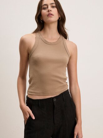 VELVET SARI TANK IN NOMAD