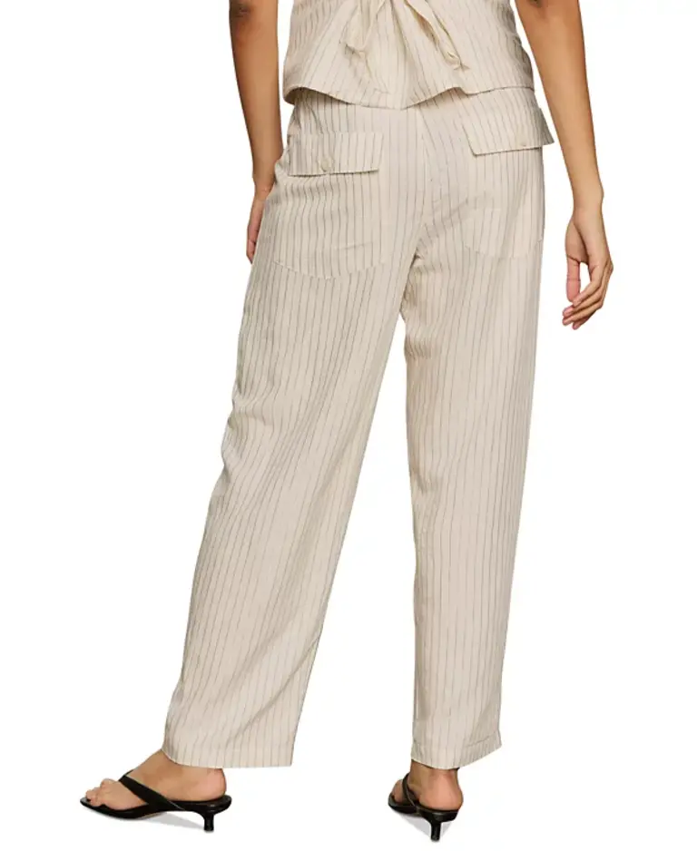 SANCTUARY RELAXED CRUISER IN NATURAL METALLIC STRIPE