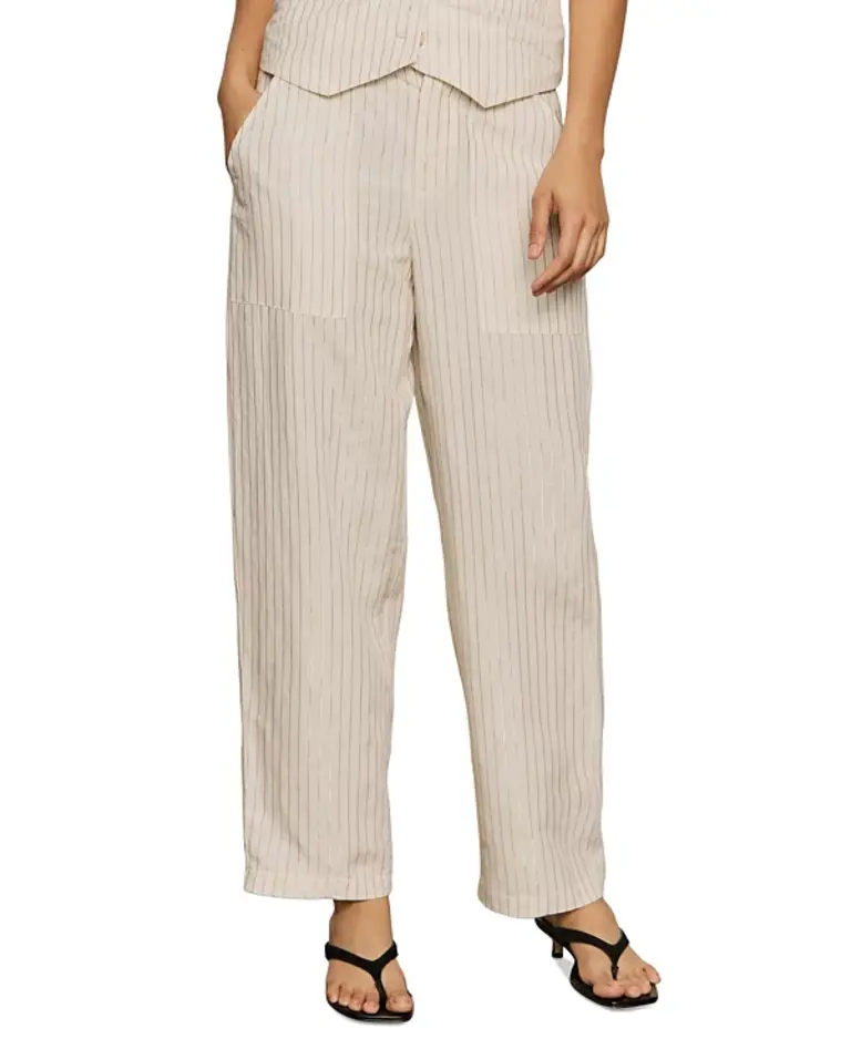 SANCTUARY RELAXED CRUISER IN NATURAL METALLIC STRIPE