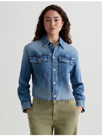 AG VALLETA UTILITY SHIRT IN ABYSS