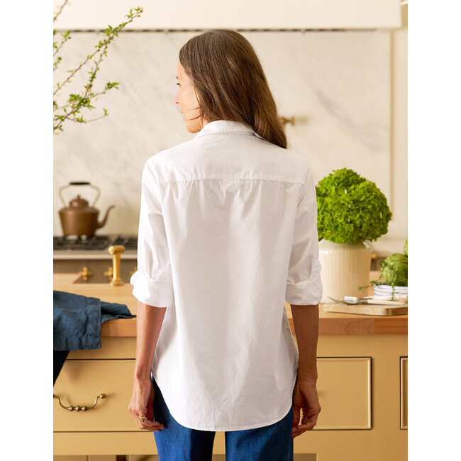 FRANK & EILEEN  WAVERLY RELAXED BUTTON UP IN WHITE