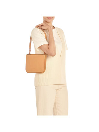 IL BISONTE ROSETO CROSSBODY IN CAFFE LATTE