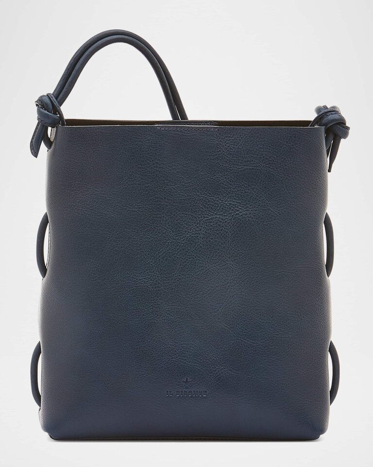 IL BISONTE SNODO SHOULDER BAG IN BLU OLTREMARE