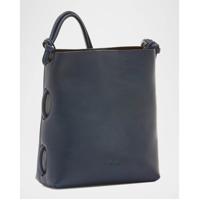 IL BISONTE SNODO SHOULDER BAG IN BLU OLTREMARE