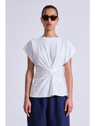 APIECE APART VOLTA TWIST TOP IN WHITE