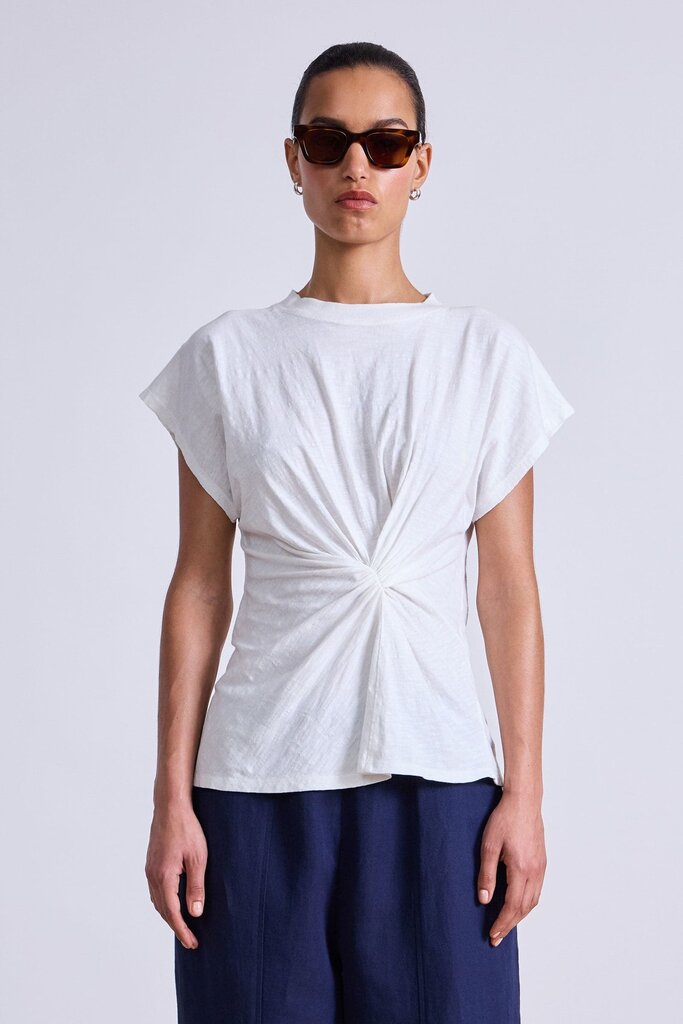 APIECE APART VOLTA TWIST TOP IN WHITE